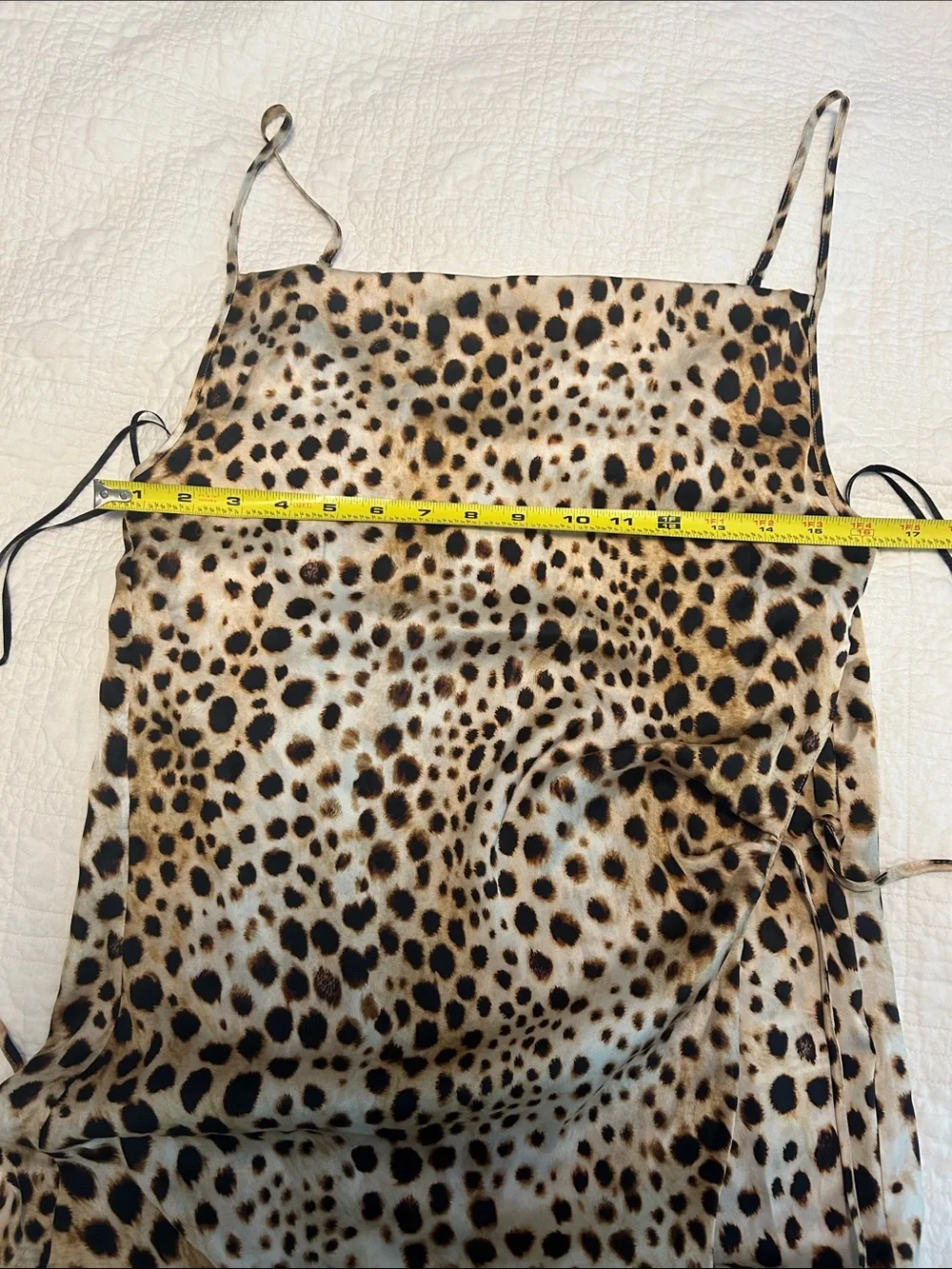 NWT Zara Two Piece Set Leopard Print Wide Leg Pants Small Cowl Top XS